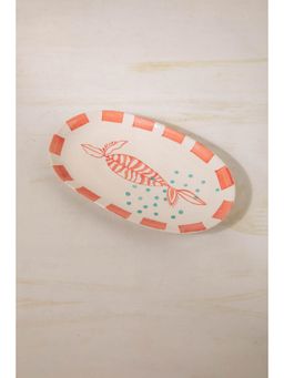 Freedom Tree - Toddy Palm Handpainted Ceramic Oval Platter