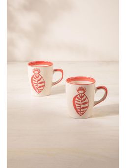 Freedom Tree - Toddy Palm Handpainted Ceramic Coffee Mug - Set of 2