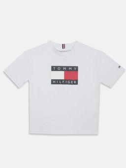 Tommy Hilfiger - Boys Logo Regular Fit Cotton T-Shirt