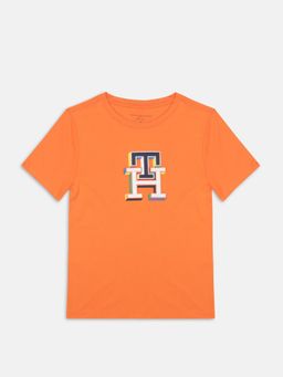 Tommy Hilfiger - Boys Logo Regular Fit Cotton T-Shirt
