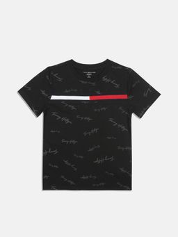Tommy Hilfiger - Boys Logo Regular Fit Cotton T-Shirt