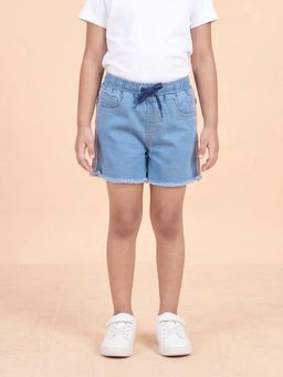 KiddoPanti - Girls Denim Woven Hot Short