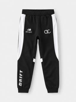 Alan Jones - Boys Black Colorblock Joggers