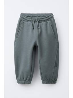 Alan Jones - Boys Grey Solid Heavy Gsm Fabric Joggers