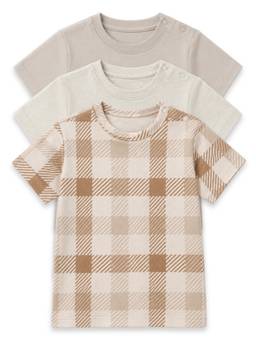 Cocoon Care - Unisex Multi-Color Bamboo Cotton Half Sleeves T-shirts (Pack of 3 )