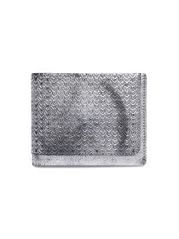 Rare Rabbit - Textured Leather Wallet - Silver