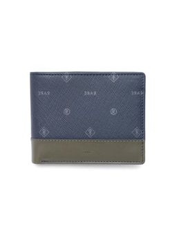 Rare Rabbit - Colorblock Leather Wallet - Navy Blue