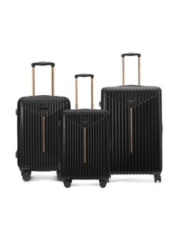 ONNIRICO - Midnight Voyager Trolley Bags - Ebony Black (S/M/L) (Pack of 3)