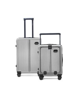ONNIRICO - Nomad Explorer Trolley Bags - Silver (Pack of 2)