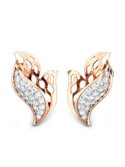 Candere by Kalyan Jewellers - Meraki Collection 18K (750) Rose Gold Earrings for Women