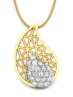 Candere by Kalyan Jewellers - Meraki Collection 18K (750) Yellow Gold Pendant for Women
