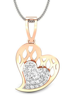 Candere by Kalyan Jewellers - Meraki Collection 18K (750) Rose Gold Pendant for Women