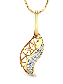 Candere by Kalyan Jewellers - Meraki Collection 18K (750) Yellow Gold Pendant for Women