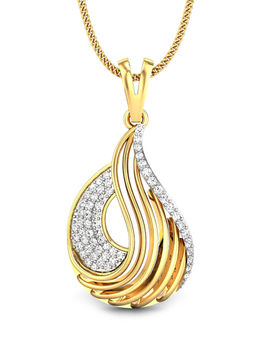 Candere by Kalyan Jewellers - Meraki Collection 18K (750) Yellow Gold Pendant for Women