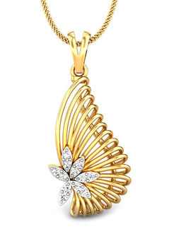 Candere by Kalyan Jewellers - Meraki Collection 18K (750) Yellow Gold Pendant for Women