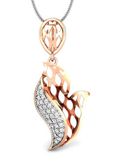 Candere by Kalyan Jewellers - Meraki Collection 18K (750) Rose Gold Pendant for Women