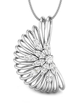 Candere by Kalyan Jewellers - Meraki Collection 18K (750) White Gold Pendant for Women