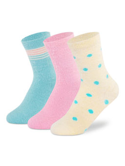 Supersox - Regular Length Cute Fuzzy Thermal Control Socks (Pack Of 3)