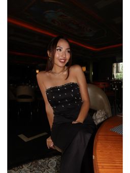 Contemponari - Black After Midnight Embellished Dress