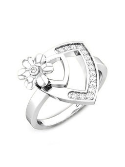 Candere by Kalyan Jewellers - Everlite Collection 18K (750) White Gold Ring for Women