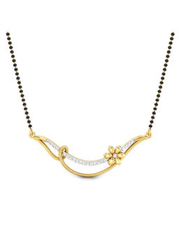 Candere by Kalyan Jewellers - Everlite Collection 18K (750) Yellow Gold Mangalsutra Pendant for Women
