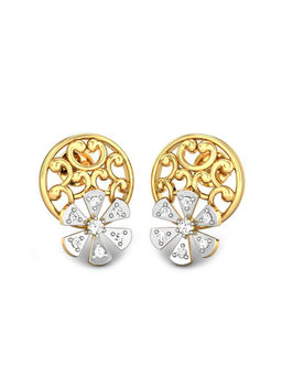 Candere by Kalyan Jewellers - Everlite Collection 18K (750) Yellow Gold Earrings for Women