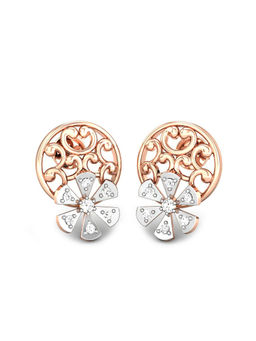 Candere by Kalyan Jewellers - Everlite Collection 18K (750) Rose Gold Earrings for Women