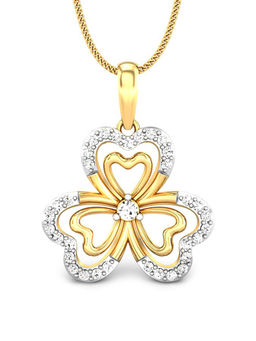 Candere by Kalyan Jewellers - Everlite Collection 18K (750) Yellow Gold Pendant for Women