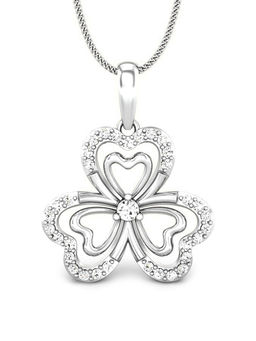 Candere by Kalyan Jewellers - Everlite Collection 18K (750) White Gold Pendant for Women