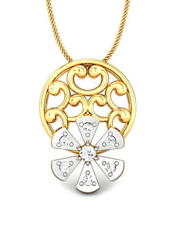 Candere by Kalyan Jewellers - Everlite Collection 18K (750) Yellow Gold Pendant for Women