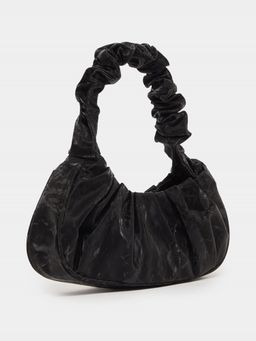 Styli - Women Pleated Detailed Scrunchies Handle Shoulder Bag