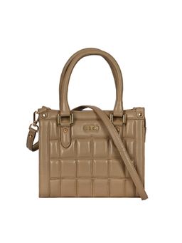 Eske - Viviana Genuine Leather Quilted Handbag With Detachable Sling Strap