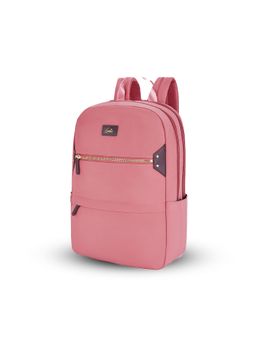 Genie - Brooklyn Pink 15.6 Laptop Compartment College and Office Backpack for Women