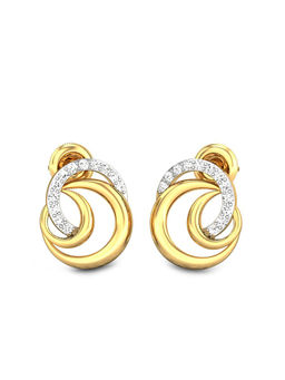 Candere by Kalyan Jewellers - Everlite Collection 18K (750) Yellow Gold Earrings for Women