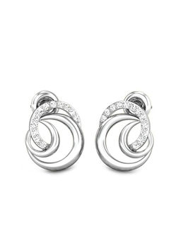 Candere by Kalyan Jewellers - Everlite Collection 18K (750) White Gold Earrings for Women