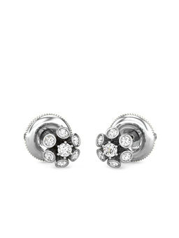 Candere by Kalyan Jewellers - Everlite Collection 18K (750) White Gold Earrings for Women