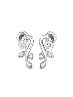 Candere by Kalyan Jewellers - Everlite Collection 18K (750) White Gold Earrings for Women