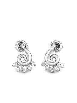 Candere by Kalyan Jewellers - Everlite Collection 18K (750) White Gold Earrings for Women