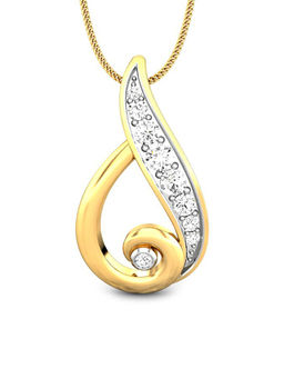 Candere by Kalyan Jewellers - Everlite Collection 18K (750) Yellow Gold Pendant for Women