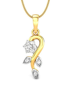 Candere by Kalyan Jewellers - Everlite Collection 18K (750) Yellow Gold Pendant for Women