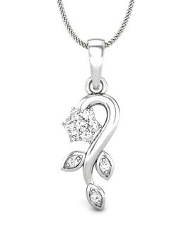 Candere by Kalyan Jewellers - Everlite Collection 18K (750) White Gold Pendant for Women