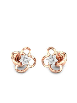 Candere by Kalyan Jewellers - Everlite Collection 18K (750) Rose Gold Earrings for Women