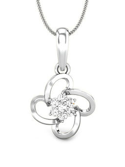 Candere by Kalyan Jewellers - Everlite Collection 18K (750) White Gold Pendant for Women