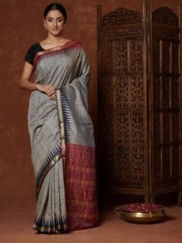 Fabindia - Silk Cotton Loom Woven Sari