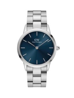 Daniel Wellington - Iconic Link Artic 36mm Silver & Blue Unisex Watch