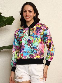 Tandul - Women Vibrant Cartoon Printed Sweatshirt