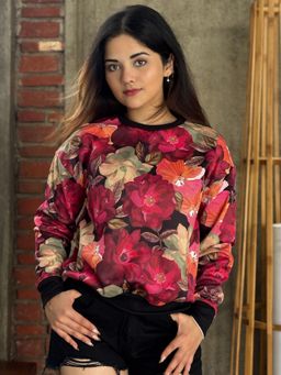 Tandul - Women Multicolor Floral Printed Sweatshirt
