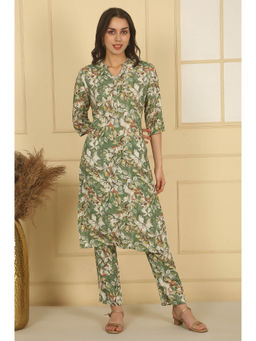Aurelia - Women Green Floral Co-Ord Set