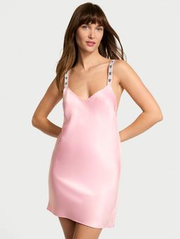 Victoria's Secret - Pink Solid Regular Nightdress