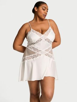 Victoria's Secret - White Solid Regular Nightdress
